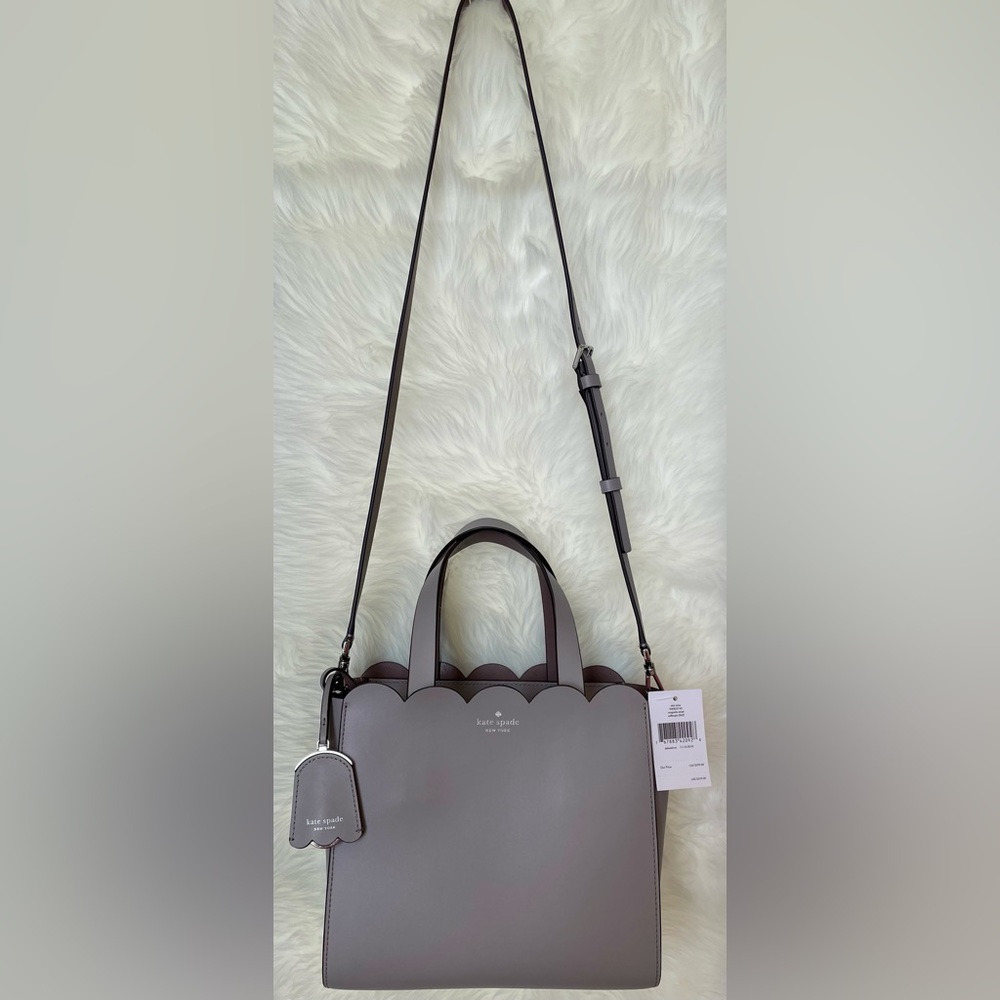 Kate Spade Mini Mina Satchel Crossbody Magnolia Street City Scape Soft Taupe NWT